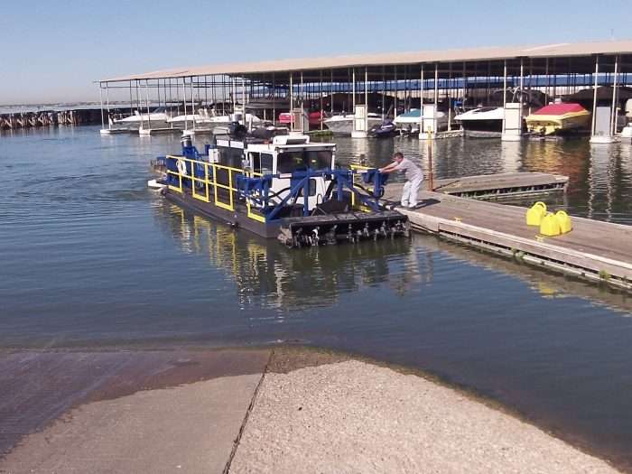 Sutex Marinas uses one of the IMS 5012 LP Versi-Dredge units to perform maintenance dredging at one of their various properties.