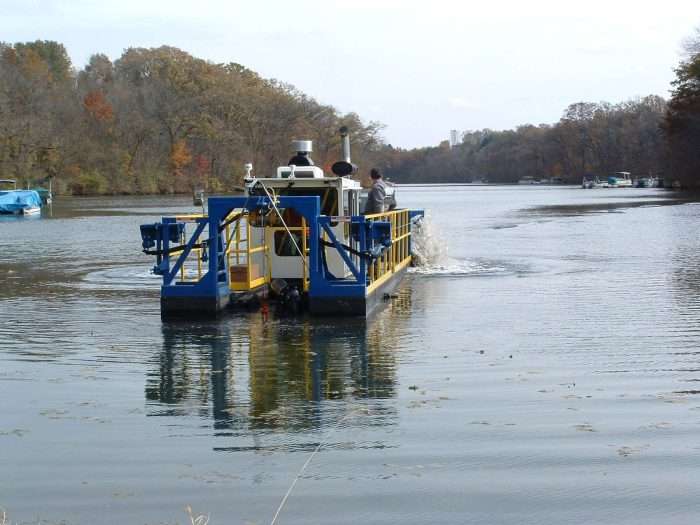 Apple Canyon Lake’s IMS 5012 HP Versi-Dredge performs regular maintenance dredging for the association.
